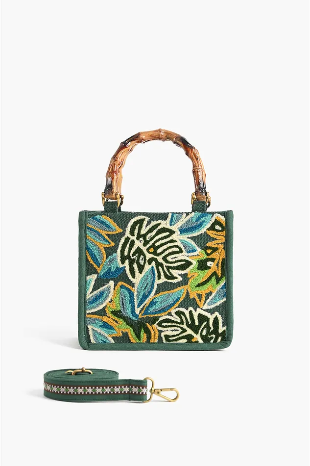 Women Evergreen Monstera Embellished Crossbody Bag Crossbody Bags America and Beyond Women Evergreen Monstera Embellished Crossbody Bag Crossbody Bags America and Beyond