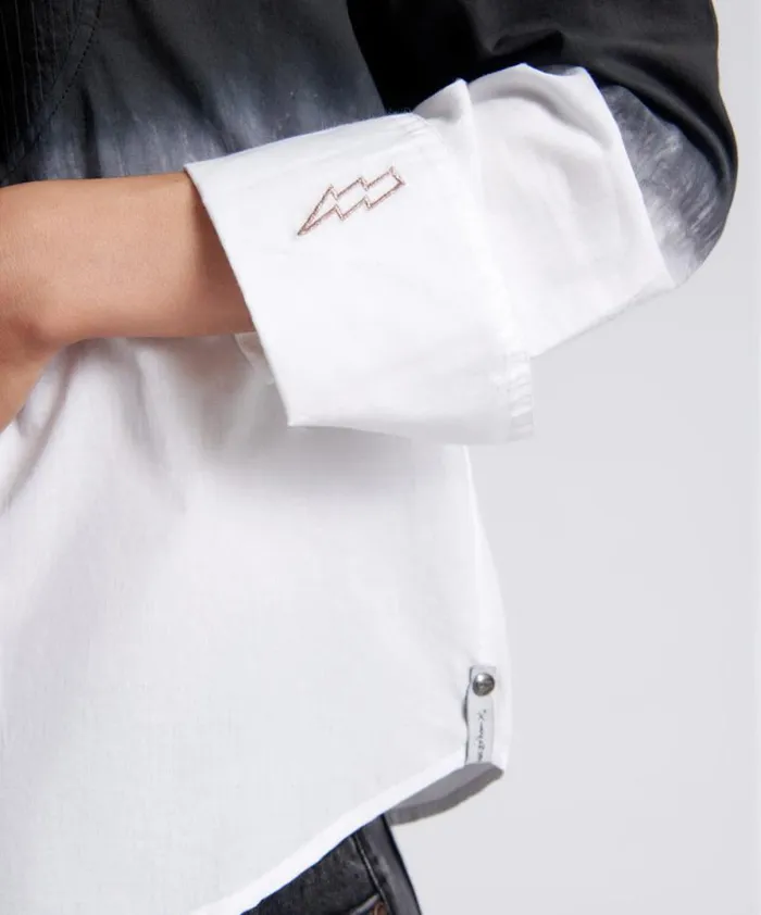 Women FADE OUT TUXEDO SHIRT One Teaspoon Shirts Women FADE OUT TUXEDO SHIRT One Teaspoon Shirts