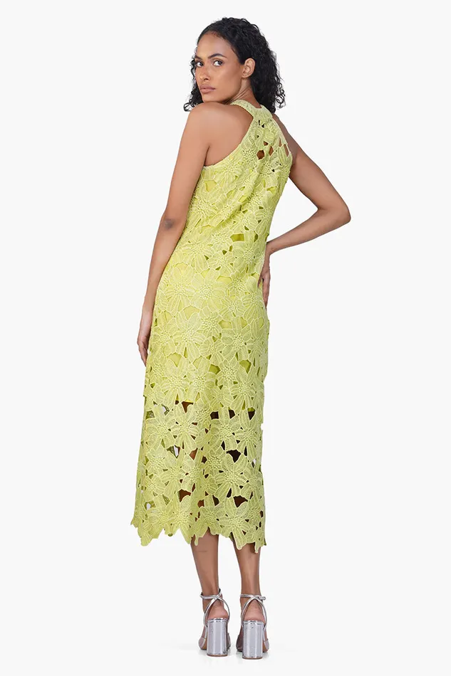 Women Fall For Neon Crosage Floral Halter Dress Dresses America and Beyond