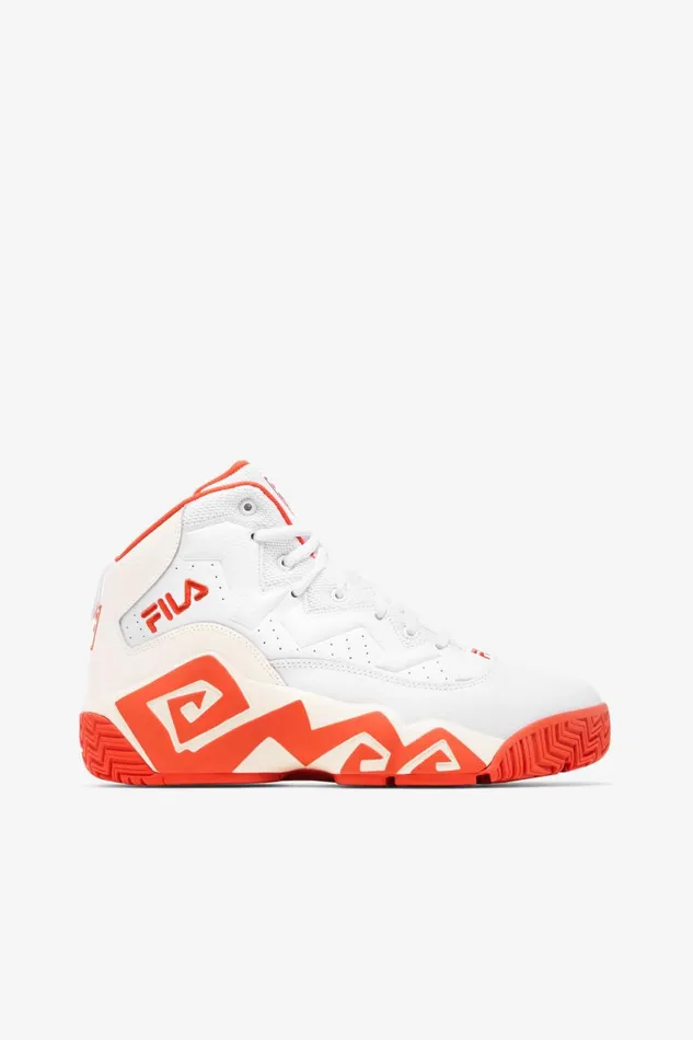 Women Fila Sneakers and Lifestyle Mb White Mandarin Red Gardenia