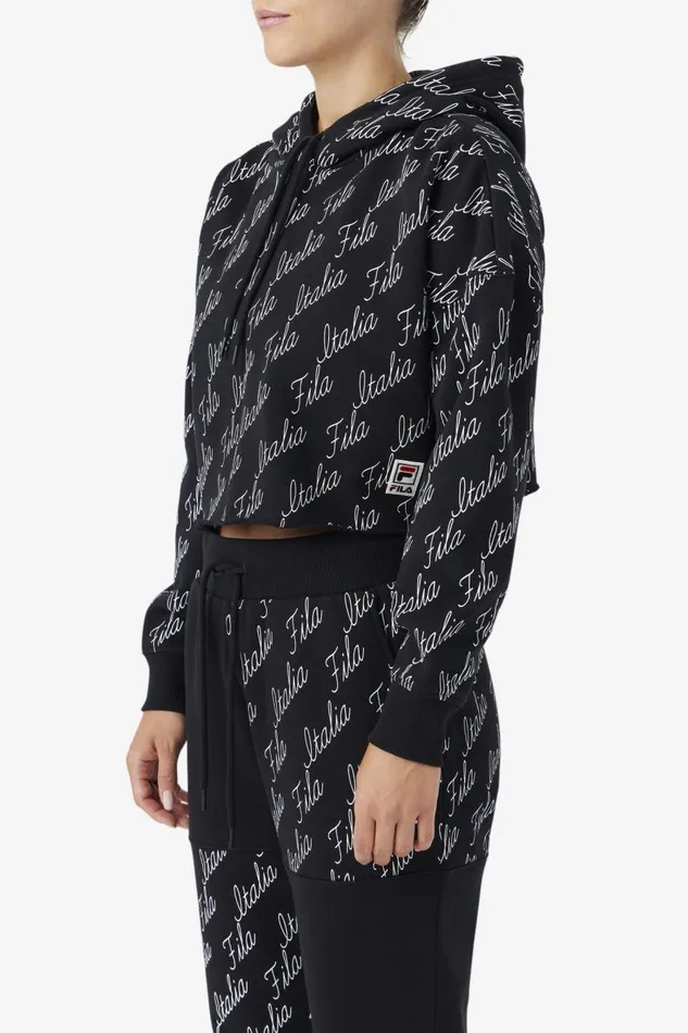 Women Fila Sweatshirts and Hoodies Gianna Hoodie Black Gardenia