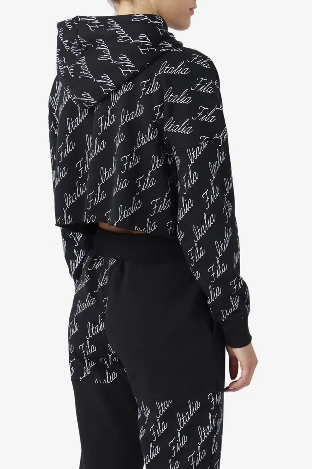 Women Fila Sweatshirts and Hoodies Gianna Hoodie Black Gardenia