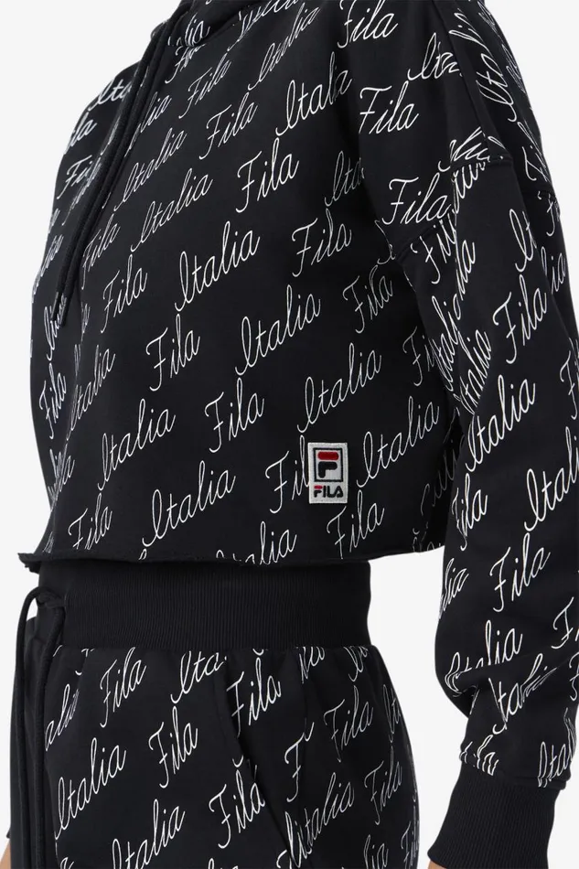 Women Fila Sweatshirts and Hoodies Gianna Hoodie Black Gardenia