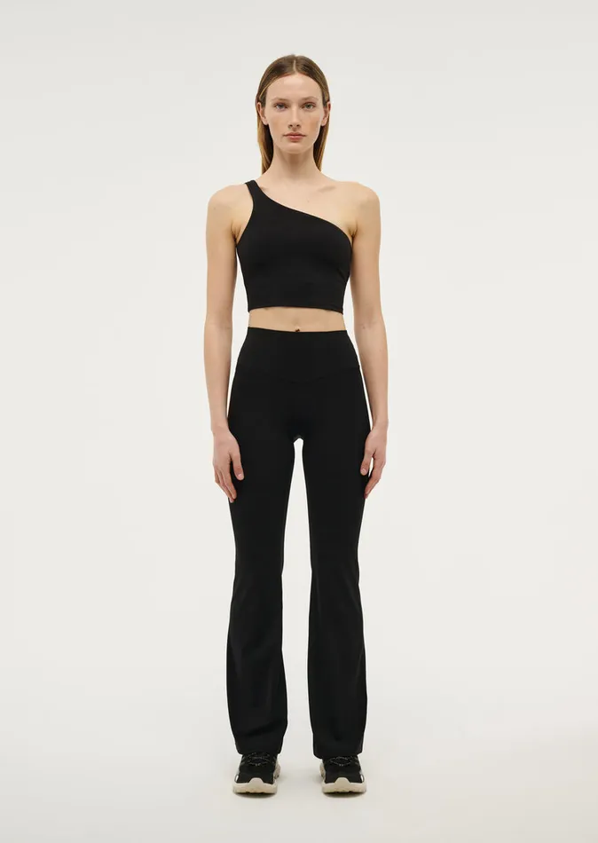 Women FINESSE ASYMMETRIC TANK IN BLACK Tanks PE Nation