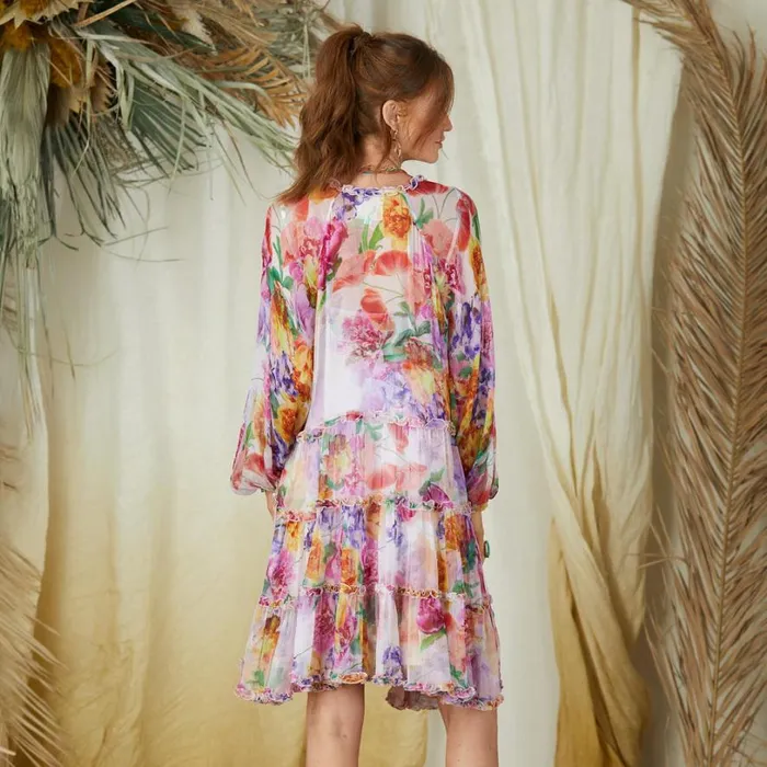 Women Fionna Silk Mini Dress Multi Sundance Catalog Dresses and Jumpsuits Women Fionna Silk Mini Dress Multi Sundance Catalog Dresses and Jumpsuits