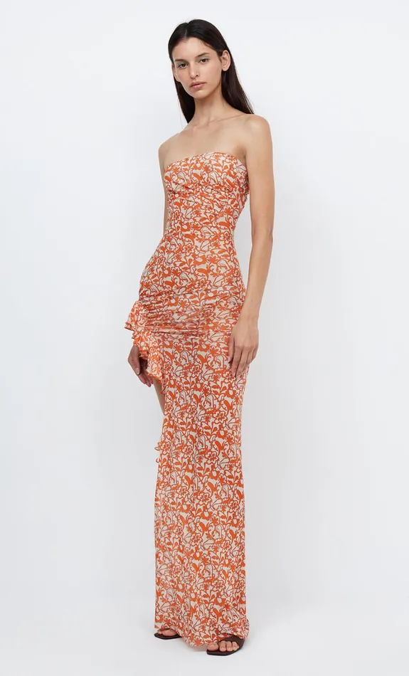 Women FIREFLY STRAPLESS DRESS 8211 FIESTA FLORAL Bec Bridge Wedding Guest