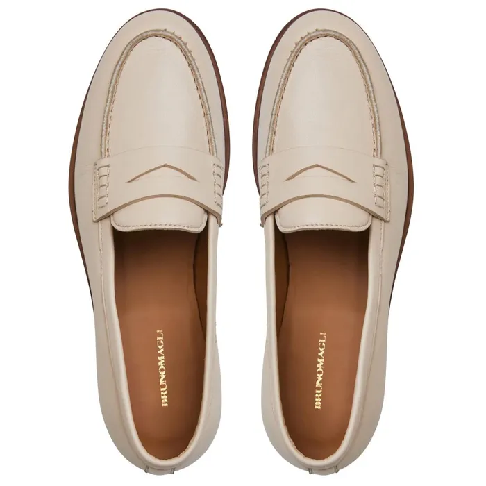 Women Flats and Loafers Bruno Magli LIXIA Loafer BONE