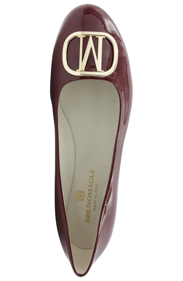 Women Flats and Loafers Bruno Magli Mimi Signature Leather Ballet Flat 8211 Bordeaux Patent Women Flats and Loafers Bruno Magli Mimi Signature Leather Ballet Flat 8211 Bordeaux Patent
