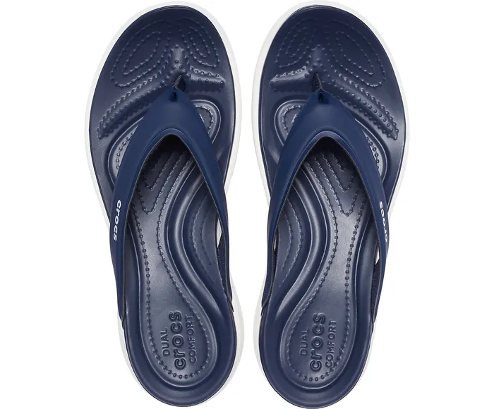 Women FlipFlops Crocs Capri V Sporty Flip Navy