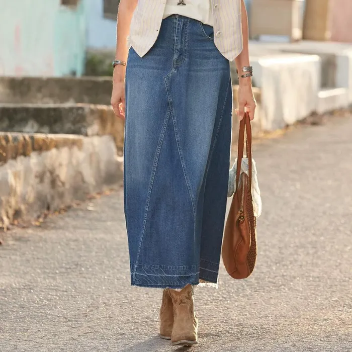 Women Fraser Denim Skirt Medium Wash Sundance Catalog Denim Shop