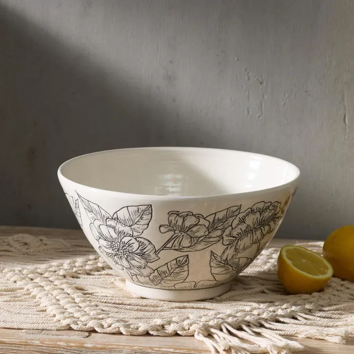 Women Gathered Flowers Bowl Sundance Catalog Tabletop Women Gathered Flowers Bowl Sundance Catalog Tabletop
