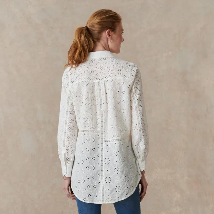 Women Gina Eyelet Tunic Black Sundance Catalog Tops Women Gina Eyelet Tunic Black Sundance Catalog Tops