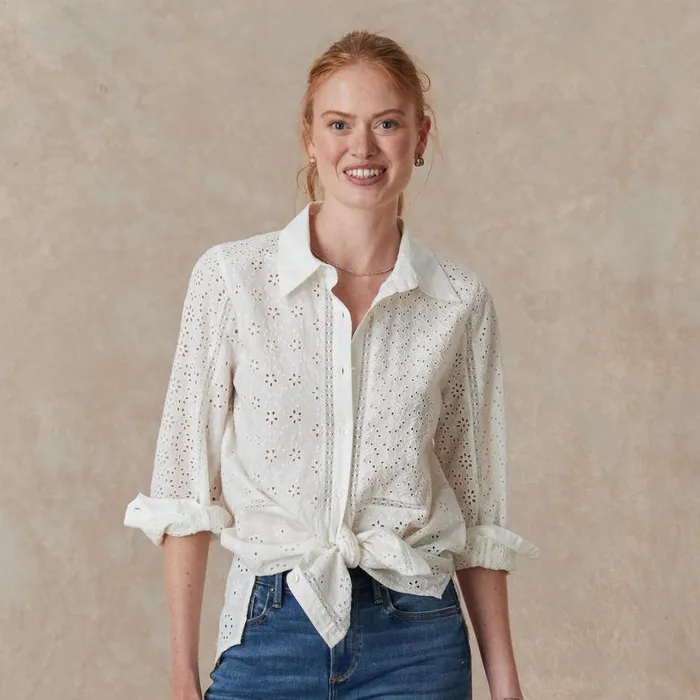 Women Gina Eyelet Tunic Black Sundance Catalog Tops Women Gina Eyelet Tunic Black Sundance Catalog Tops