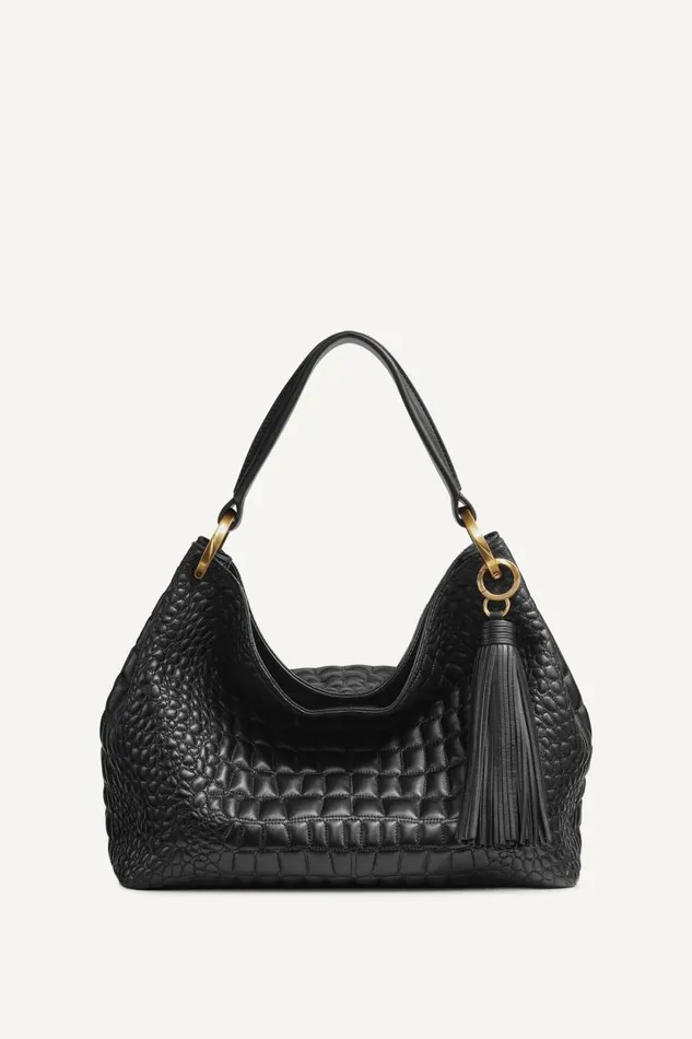 Women GLENWOOD SHOULDER BAG Black Donna Karan New York Shoulder And Hobo Bags