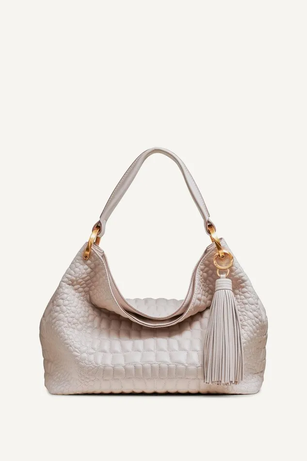 Women GLENWOOD SHOULDER BAG Sand Donna Karan New York Shoulder And Hobo Bags