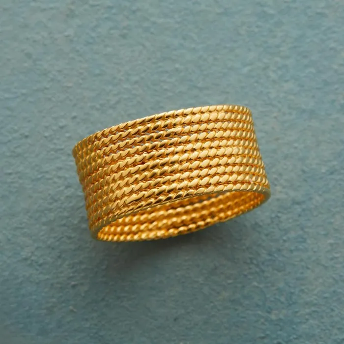 Women Golden Rope Ring Sundance Catalog Rings