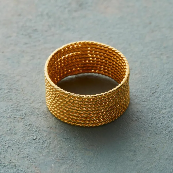 Women Golden Rope Ring Sundance Catalog Rings Women Golden Rope Ring Sundance Catalog Rings