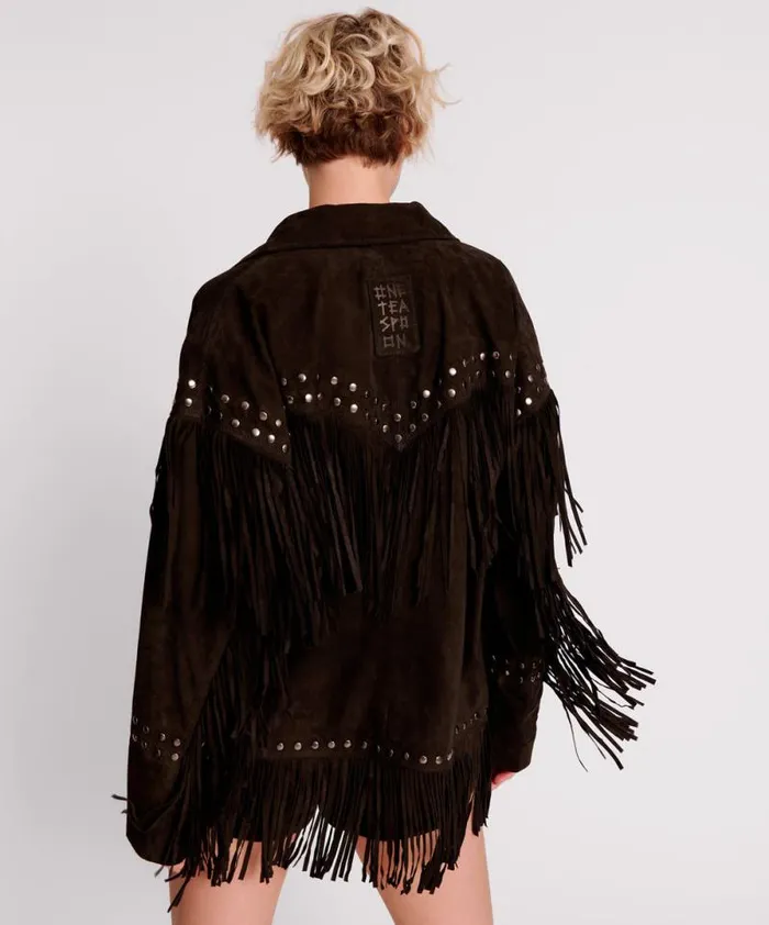 Women GOTHIC RODEO FRINGED SUEDE STUDDED JACKET One Teaspoon Jackets Women GOTHIC RODEO FRINGED SUEDE STUDDED JACKET One Teaspoon Jackets