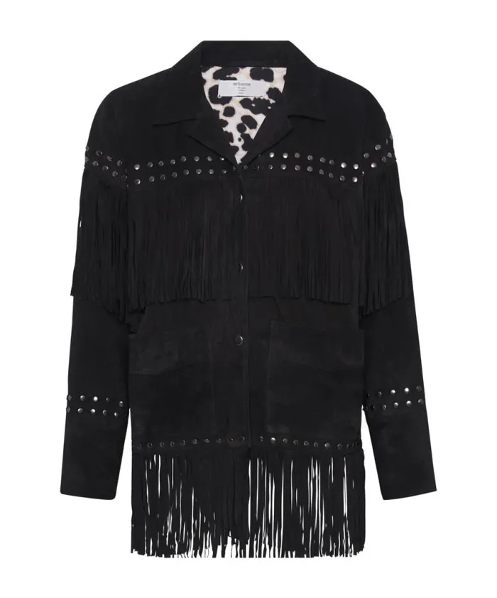 Women GOTHIC RODEO FRINGED SUEDE STUDDED JACKET One Teaspoon Jackets Women GOTHIC RODEO FRINGED SUEDE STUDDED JACKET One Teaspoon Jackets
