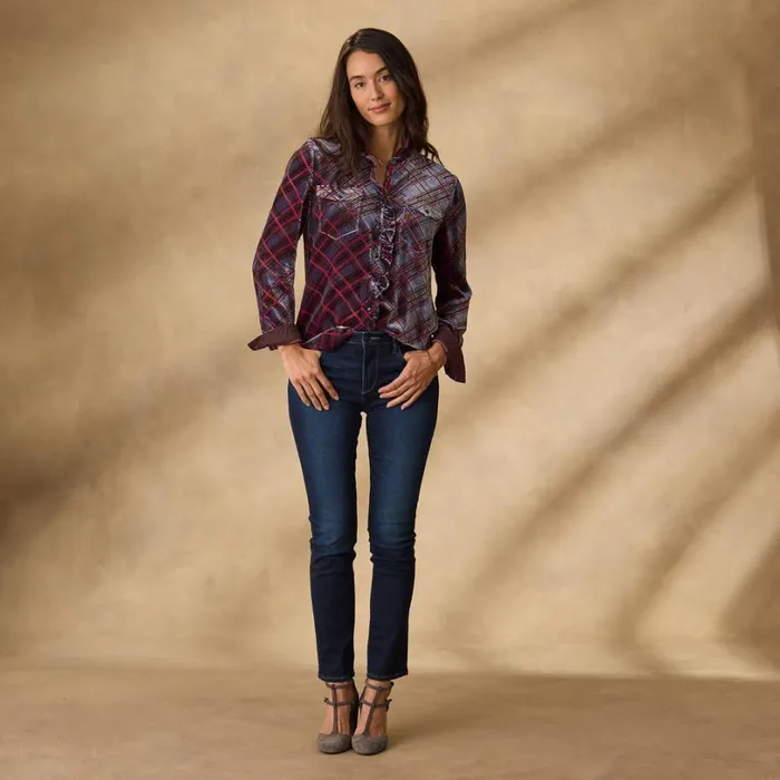 Women Gretel Plaid Velvet Shirt Petite Plaid Sundance Catalog Petite Styles Women Gretel Plaid Velvet Shirt Petite Plaid Sundance Catalog Petite Styles