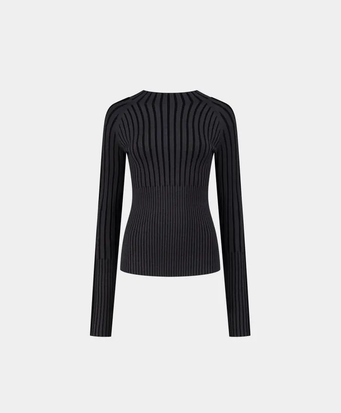 Women Grey Lore Knit Top Daily Paper Knitwear
