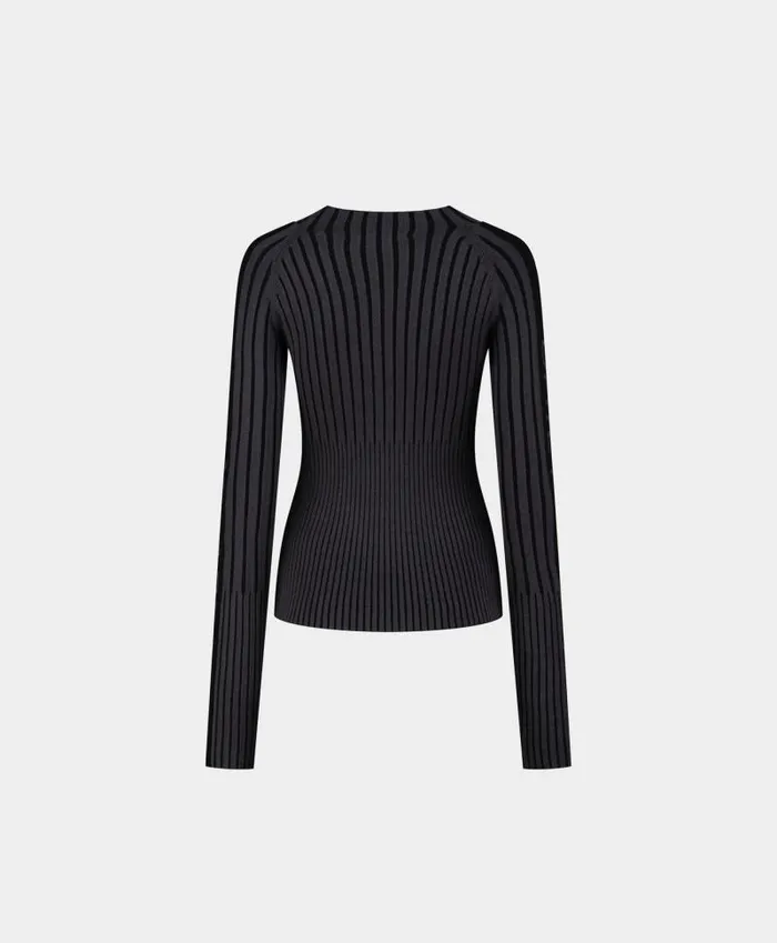 Women Grey Lore Knit Top Daily Paper Knitwear Women Grey Lore Knit Top Daily Paper Knitwear