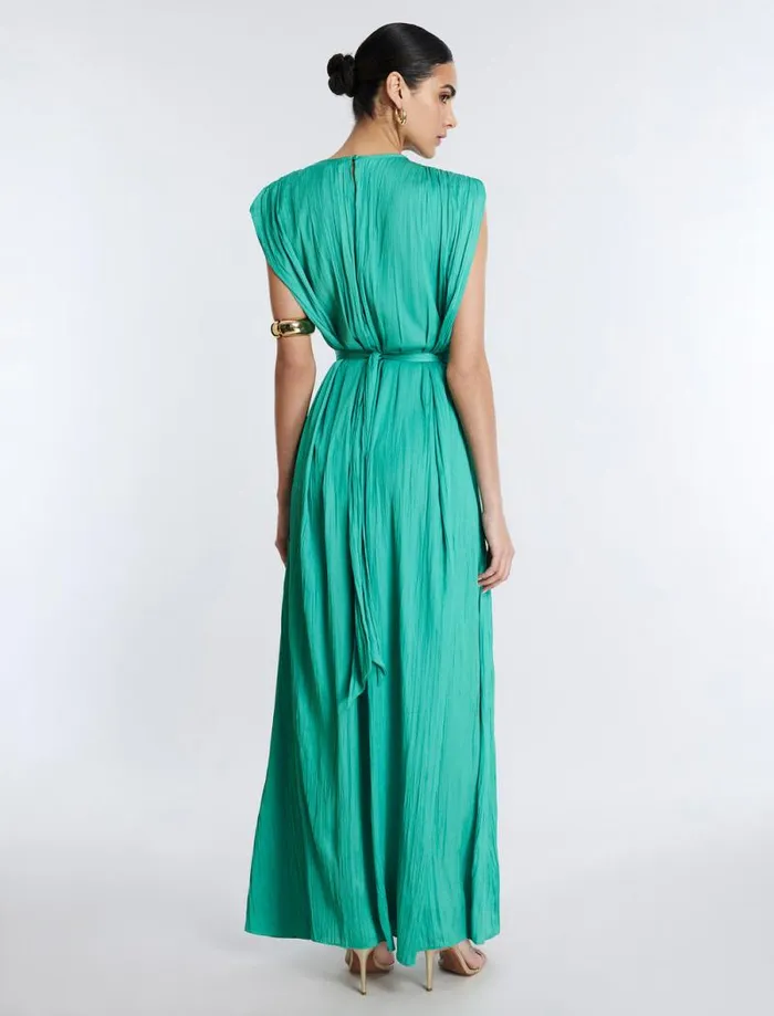 Women Gwendolyn Cape Gown Winter Green BCBG Dresses Women Gwendolyn Cape Gown Winter Green BCBG Dresses