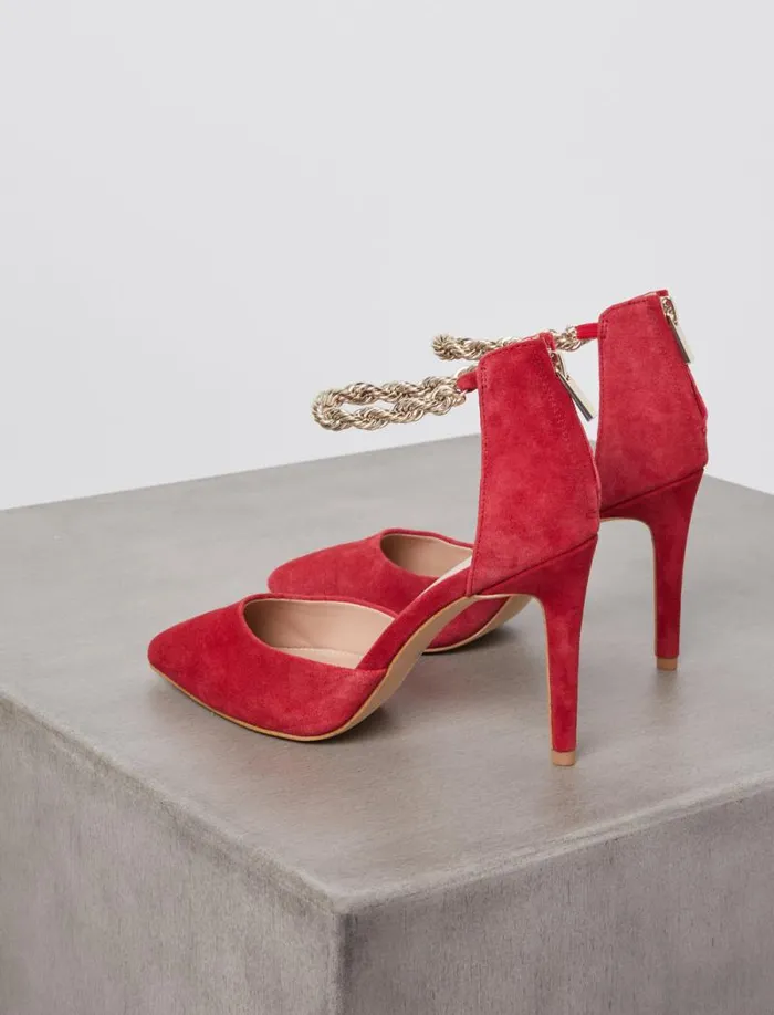 Women Haindi Pump Heel Lipstick Suede BCBG Shoes Women Haindi Pump Heel Lipstick Suede BCBG Shoes