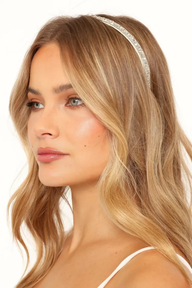 Women Hair Accessories Petal and Pup Kellen Headband Silver