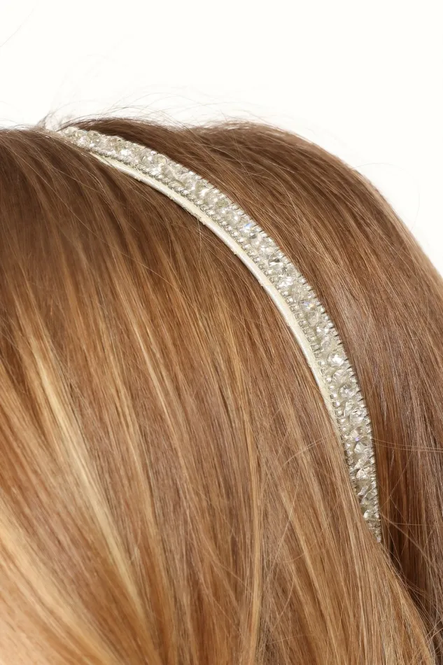 Women Hair Accessories Petal and Pup Kellen Headband Silver