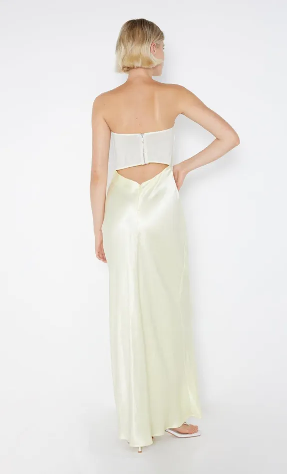 Women HALLE STRAPLESS DRESS 8211 ICE YELLOW Bec Bridge Maxi Dresses