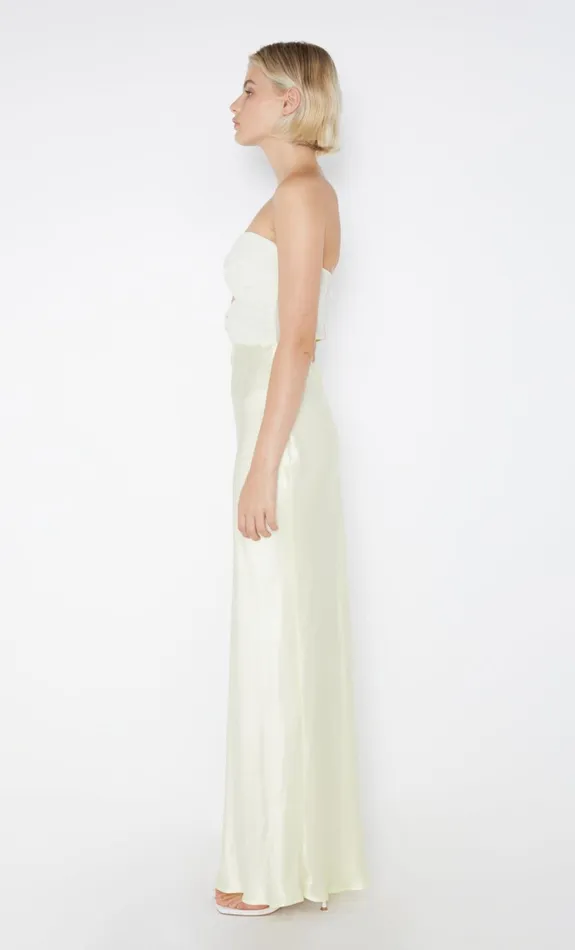 Women HALLE STRAPLESS DRESS 8211 ICE YELLOW Bec Bridge Maxi Dresses