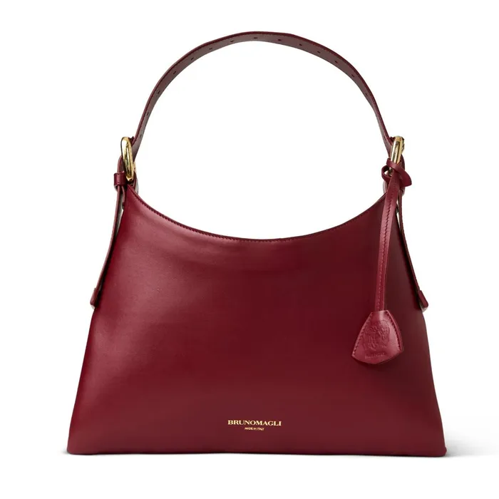 Women Handbags Bruno Magli Cora Mini Wine Nappa Leather