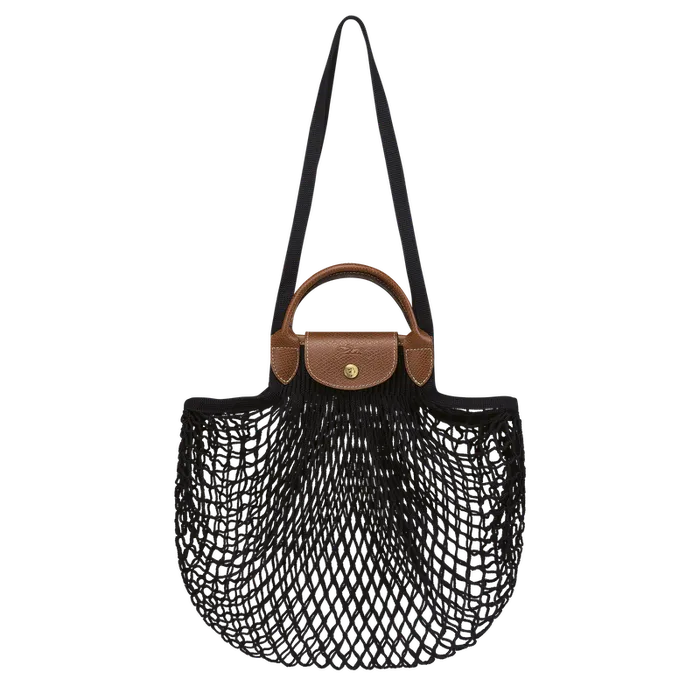 Women HandbagsShoulder bags Longchamp Le Pliage Filet L Mesh bag BlackBlackBlack