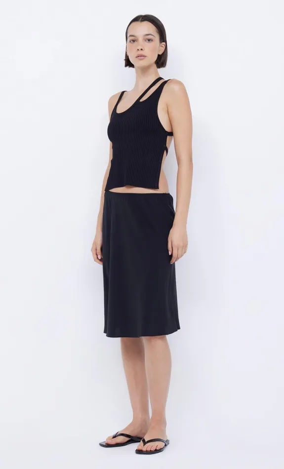 Women HARI BACKLESS TOP 8211 BLACKBLACK Bec Bridge Cropped