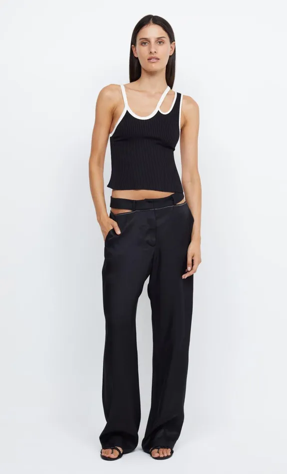Women HARI BACKLESS TOP 8211 BLACKIVORY Bec Bridge Cropped