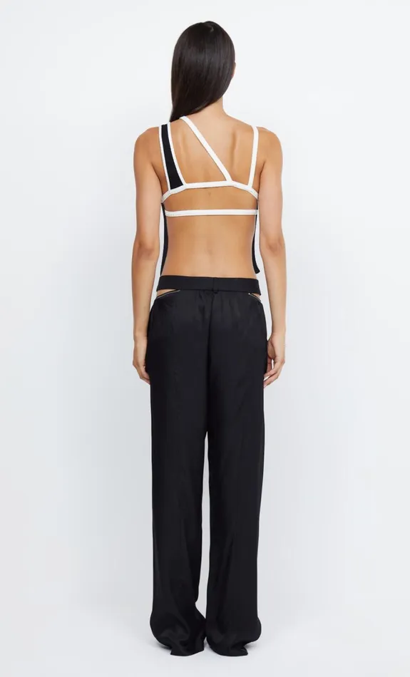 Women HARI BACKLESS TOP 8211 BLACKIVORY Bec Bridge Cropped