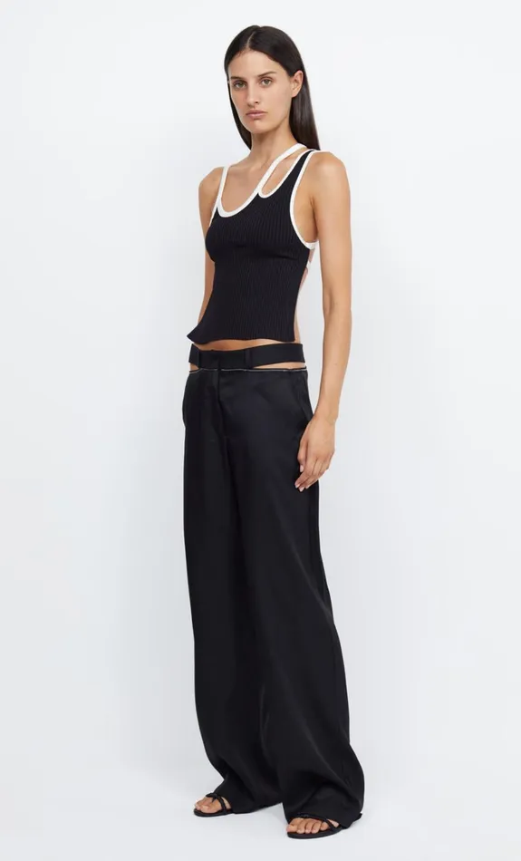 Women HARI BACKLESS TOP 8211 BLACKIVORY Bec Bridge Cropped