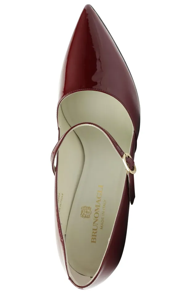 Women Heels Bruno Magli Gemma MaryJane Leather Pump 8211 Bordeaux Patent Women Heels Bruno Magli Gemma MaryJane Leather Pump 8211 Bordeaux Patent