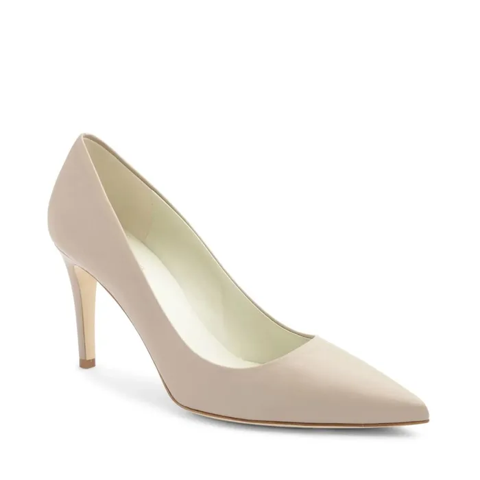 Women Heels Bruno Magli Telma Leather PointedToe PumpNatural