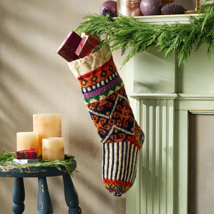 Women Heirloom Merry Stocking Sundance Catalog Seasonal