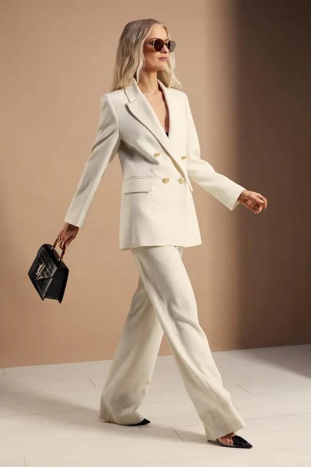 Women In Stock Tailoring Holland Cooper Belgravia Blazer Ivory
