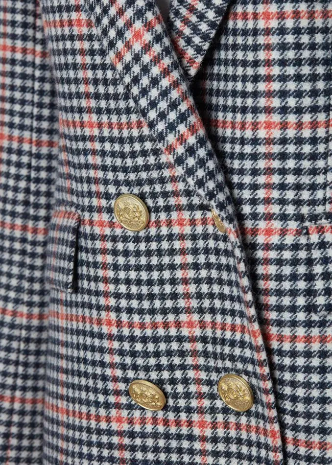 Women In Stock Tailoring Holland Cooper Double Breasted Blazer Oyster Catcher