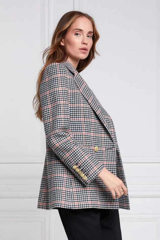 Women In Stock Tailoring Holland Cooper Double Breasted Blazer Oyster Catcher