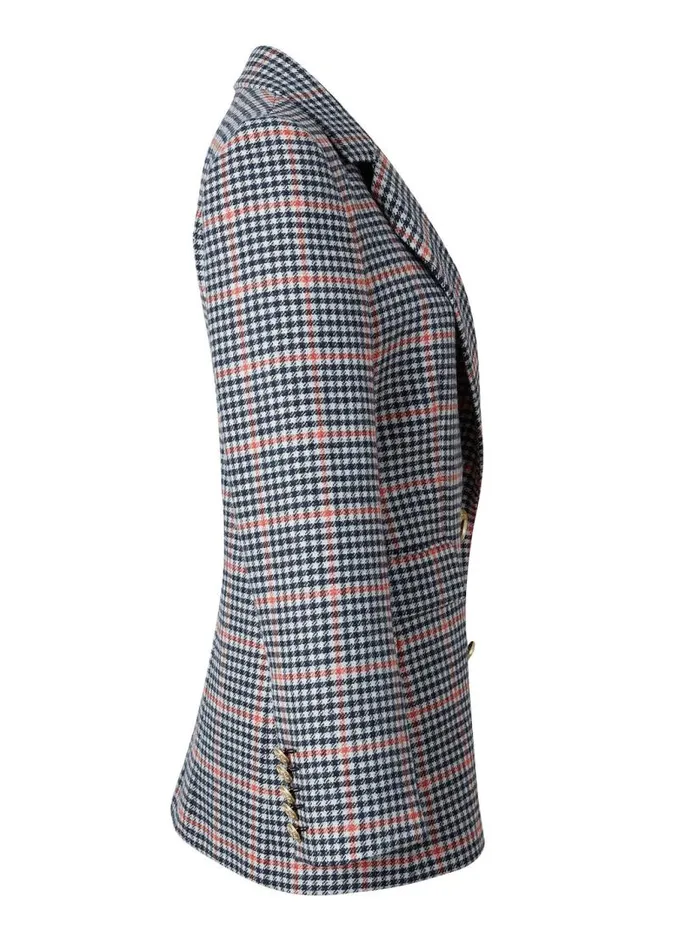 Women In Stock Tailoring Holland Cooper Double Breasted Blazer Oyster Catcher