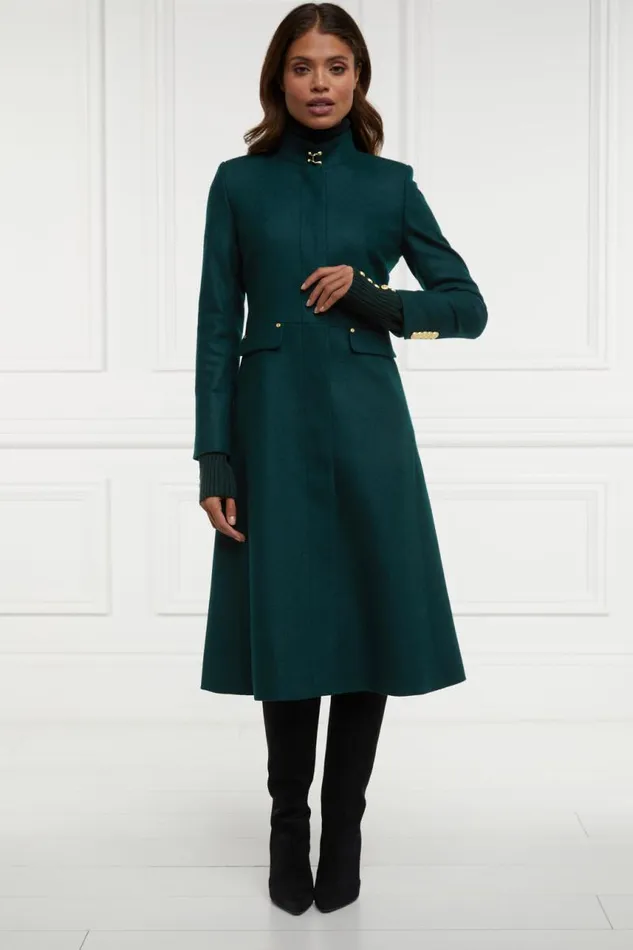 Women In Stock Tailoring Holland Cooper Dowdeswell Coat Emerald