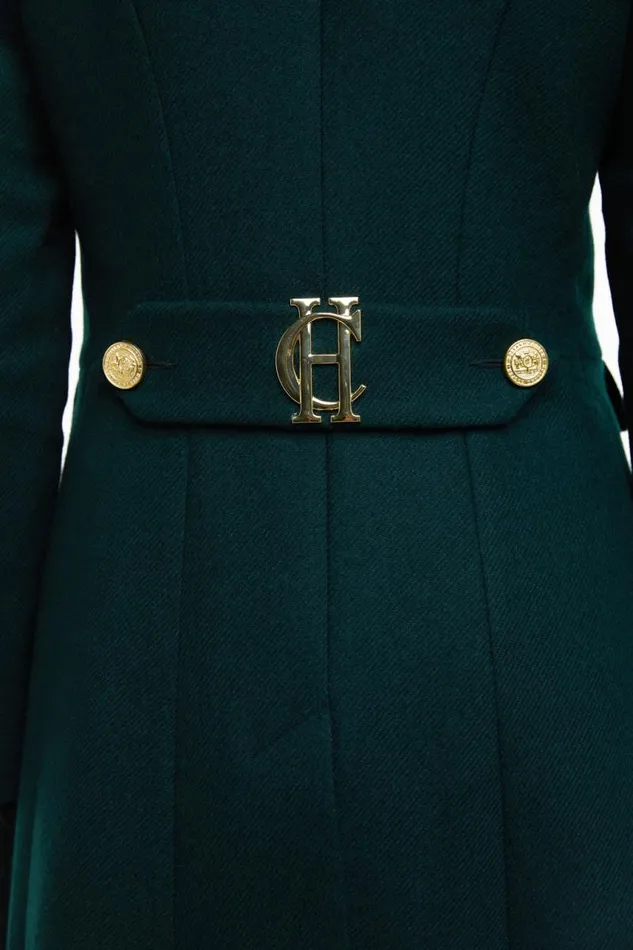 Women In Stock Tailoring Holland Cooper Dowdeswell Coat Emerald