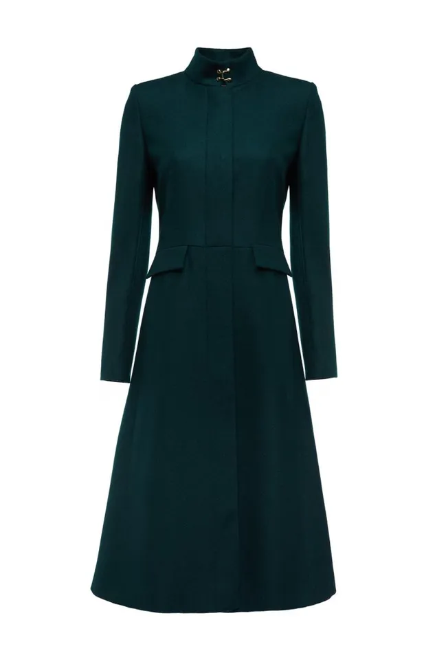 Women In Stock Tailoring Holland Cooper Dowdeswell Coat Emerald
