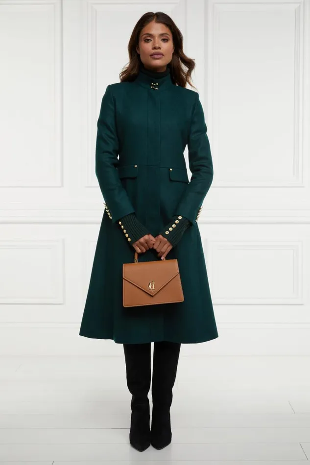 Women In Stock Tailoring Holland Cooper Dowdeswell Coat Emerald