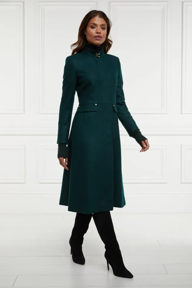 Women In Stock Tailoring Holland Cooper Dowdeswell Coat Emerald